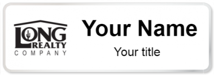 Custom name badges for Long Realty Company