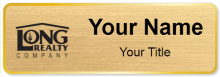 Custom name badges for Long Realty Company