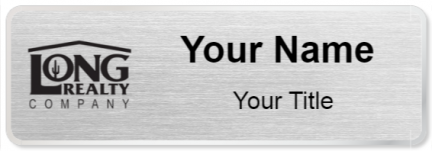 Custom name badges for Long Realty Company