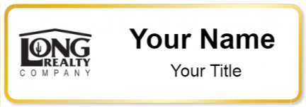 Custom name badges for Long Realty Company