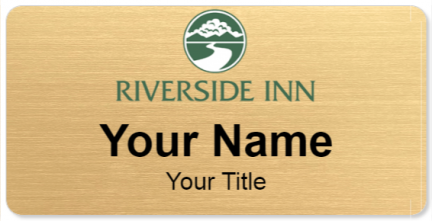 Custom name badges for Riverside Inn
