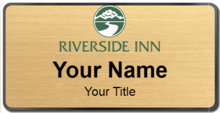 Custom name badges for Riverside Inn