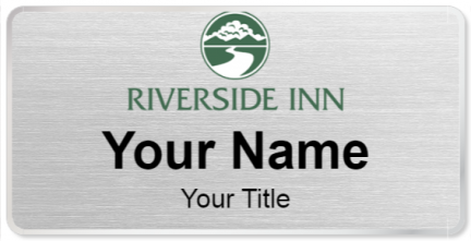 Custom name badges for Riverside Inn