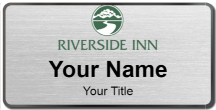 Custom name badges for Riverside Inn