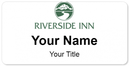 Custom name badges for Riverside Inn
