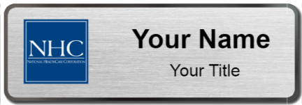 Custom name badges for National Health Care Corporation