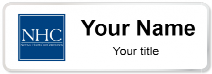 Custom name badges for National Health Care Corporation