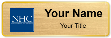 Custom name badges for National Health Care Corporation