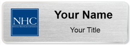 Custom name badges for National Health Care Corporation