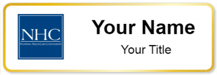 Custom name badges for National Health Care Corporation