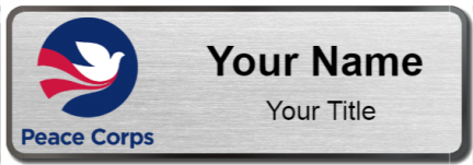 Custom name badges for Peace Corps