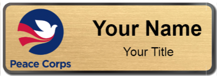 Custom name badges for Peace Corps