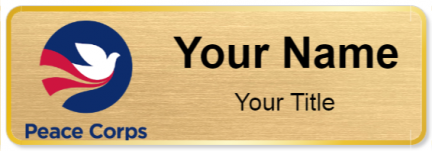 Custom name badges for Peace Corps