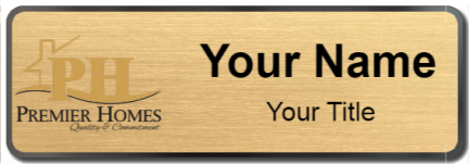 Custom name badges for Premier Homes