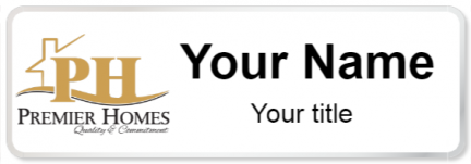 Custom name badges for Premier Homes