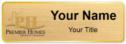 Custom name badges for Premier Homes