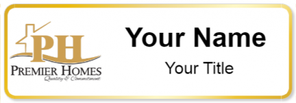 Custom name badges for Premier Homes