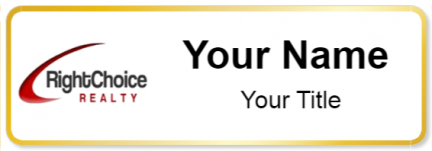 Custom name badges for Right Choice Realty