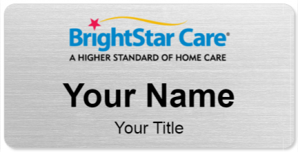 Custom name badges for BrightStar Care