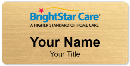 Custom name badges for BrightStar Care
