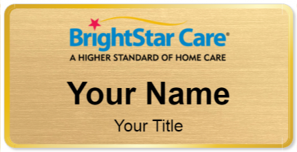 Custom name badges for BrightStar Care