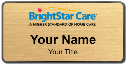 Custom name badges for BrightStar Care