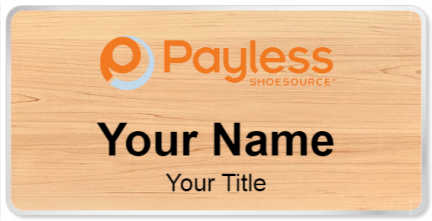 Custom name badges for Payless