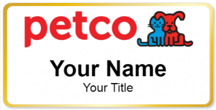 Custom name badges for Petco