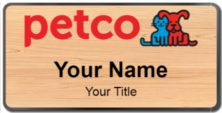 Custom name badges for Petco