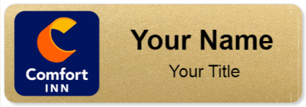Custom name badges for Comfort Hotel