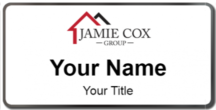 Custom name badges for Jamie Cox Group