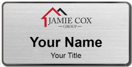 Custom name badges for Jamie Cox Group