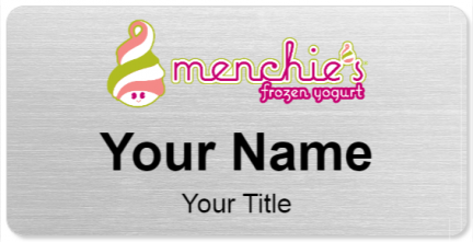 Custom name badges for Menchies