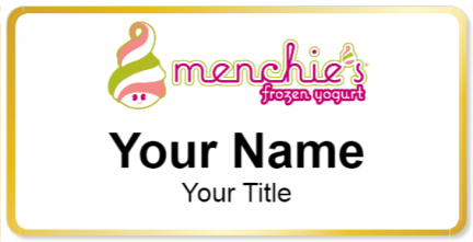 Custom name badges for Menchies