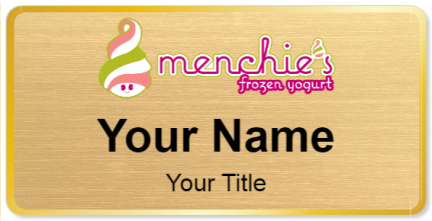 Custom name badges for Menchies