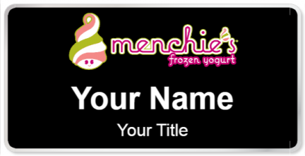 Custom name badges for Menchies