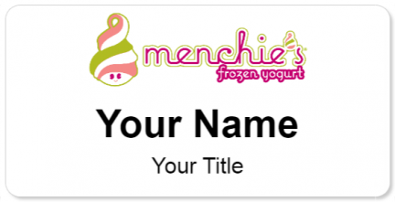 Custom name badges for Menchies