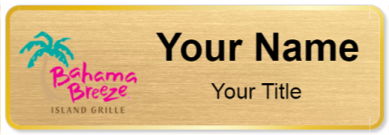Custom name badges for Bahama Breeze