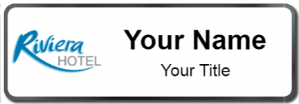 Custom name badges for Riviera Hotel