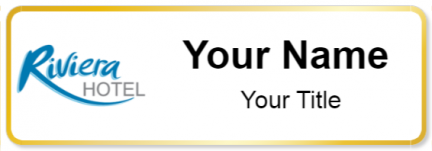 Custom name badges for Riviera Hotel