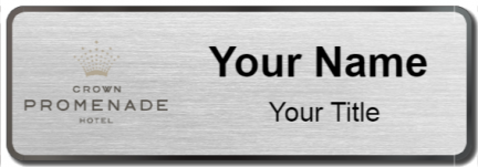 Custom name badges for Crown Promenade Hotel