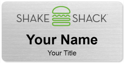 Custom name badges for Shake Shack