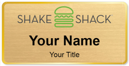 Custom name badges for Shake Shack