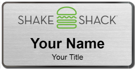 Custom name badges for Shake Shack