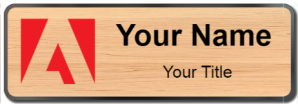 Custom name badges for Adobe