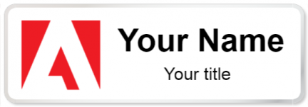 Custom name badges for Adobe