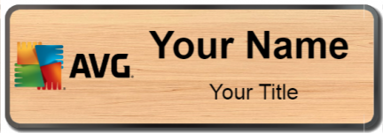 Custom name badges for AVG