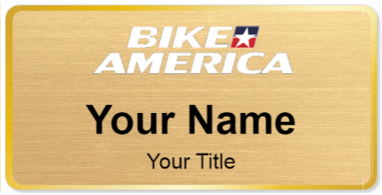 Custom name badges for Bike America