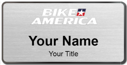 Custom name badges for Bike America