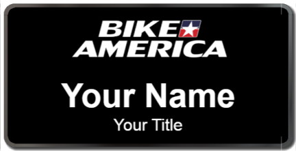 Custom name badges for Bike America